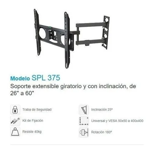 Soporte tv nakan slp 375e 26 a 60 - Image 4